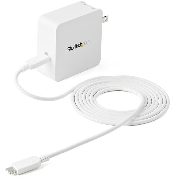 Startech.Com Usb C Wall Charger - 60W Pd 1M Cable - Portable Usb Type C Fast Charger - Universal