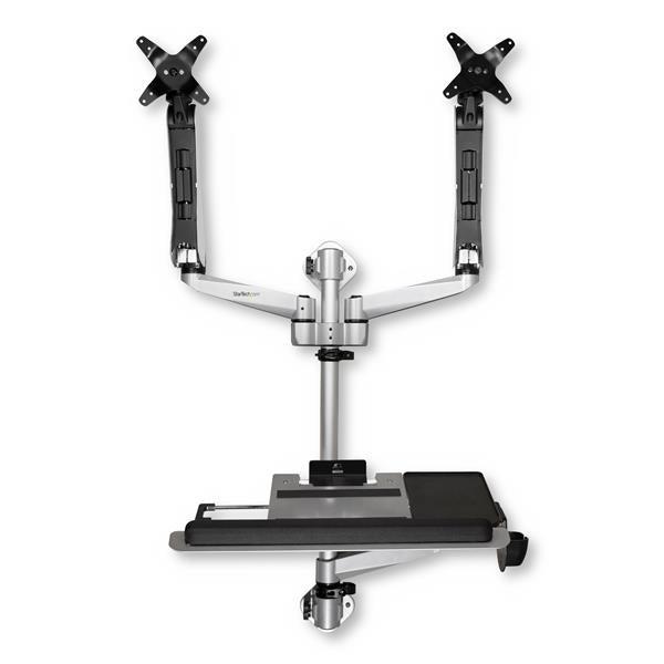 Startech.Com Wall Mount Workstation - Articulating Standing Desk With Ergonomic Height Adjustable