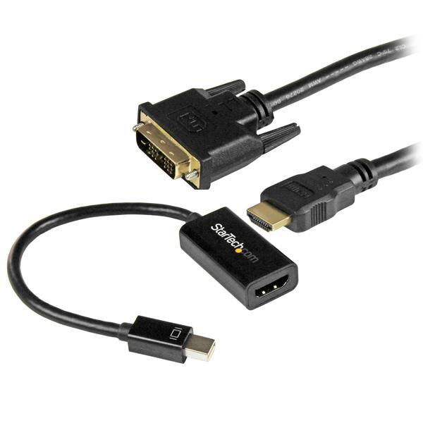 Startech.Com Mdp To Dvi Connectivity Kit - Active Mini Displayport To Hdmi Converter With 6 Ft. Hdmi To Dvi Cable