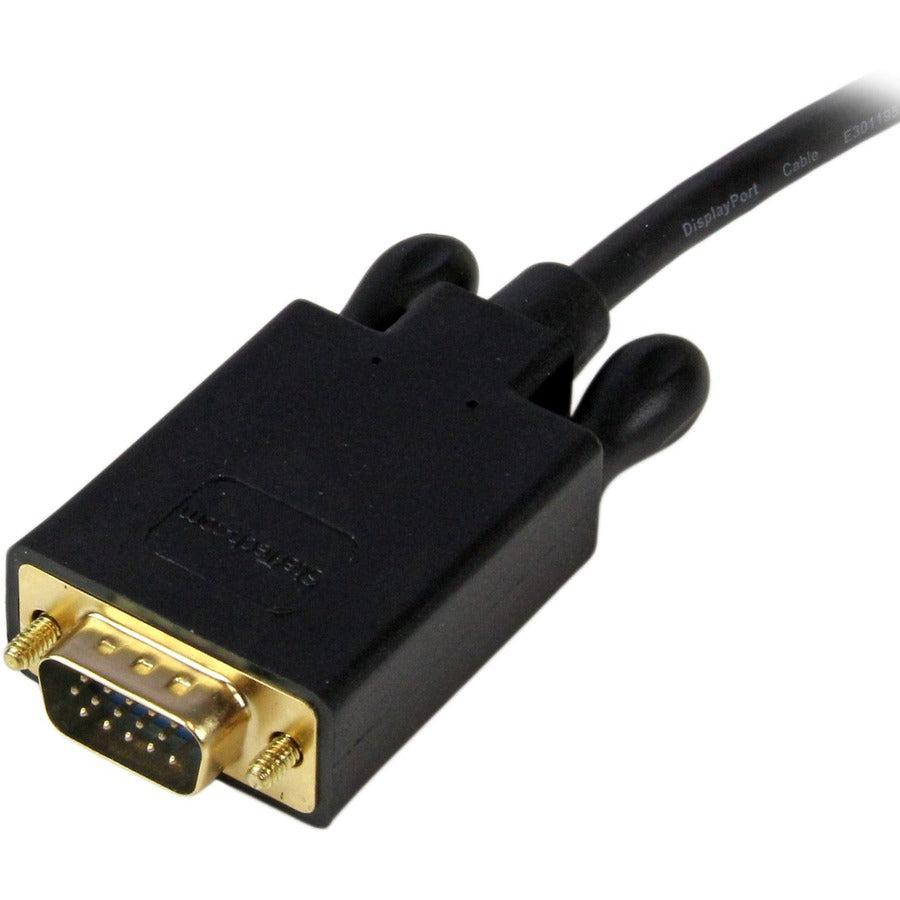 Startech.Com 10 Ft Displayport To Vga Adapter Converter Cable Dp To Vga 1920X1200 - Black