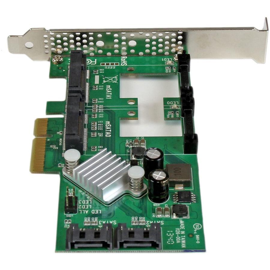 Startech.Com 2-Port Pci Express 2.0 Sata Iii 6Gbps Raid Controller Card With 2 Msata Slots And Hyperduo Ssd Tiering