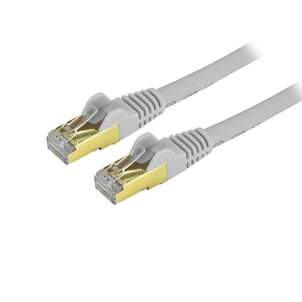 Startech.Com 2Ft Cat6A Ethernet Cable - 10 Gigabit Shielded Snagless Rj45 100W Poe Patch Cord - C6Aspat2Gr