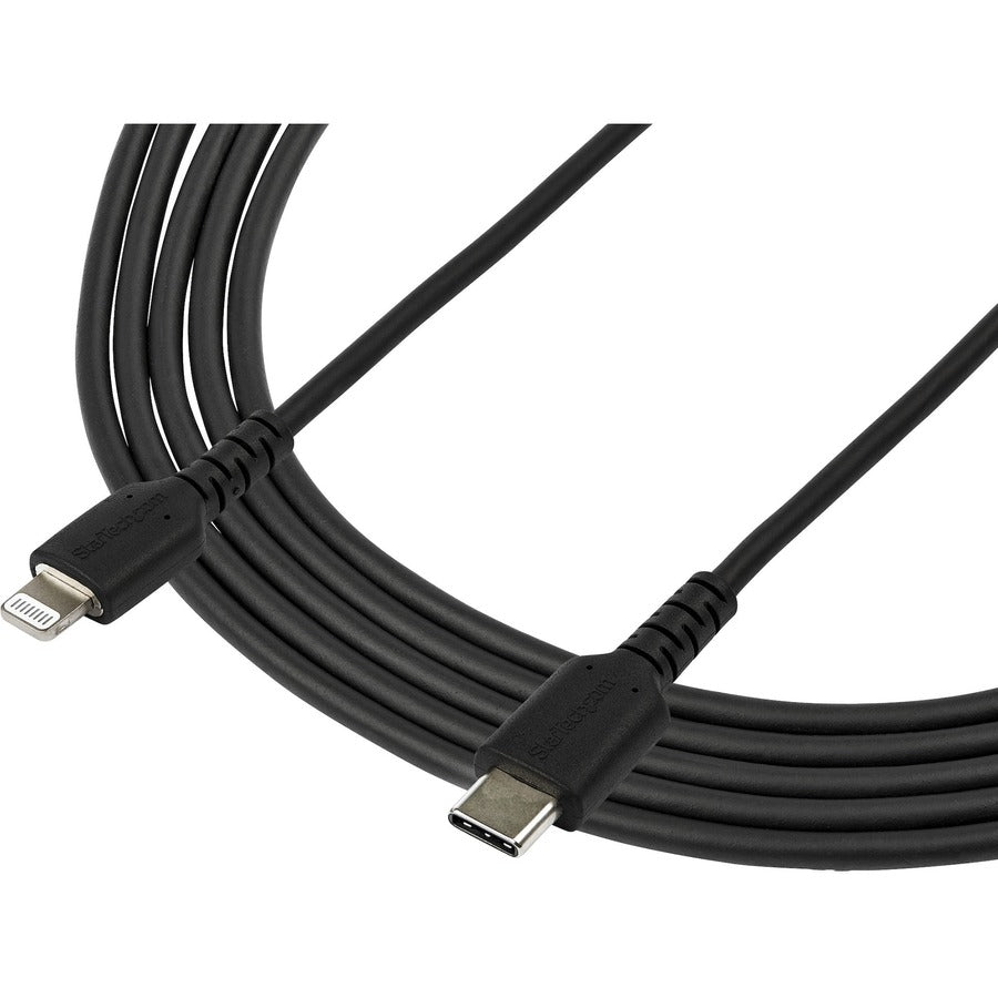 Startech.Com 2M Usb C To Lightning Cable - Durable Black Usb Type C To Lightning Connector Fast