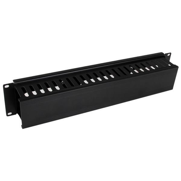 Startech.Com 2U Horizontal Finger Duct Rack Cable Management Panel With Cover Cmduct2U