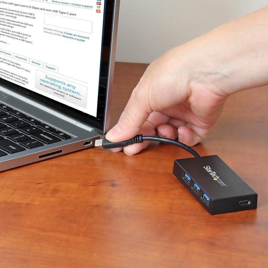 Startech.Com 4-Port Usb-C Hub - Usb-C To 1X Usb-C And 3X Usb-A - Usb 3.0 Hub