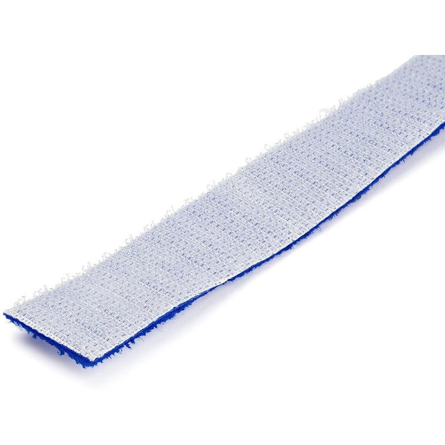 Startech.Com 50Ft Hook And Loop Roll - Cut-To-Size Reusable Cable Ties - Bulk Industrial Wire Hklp50Bl