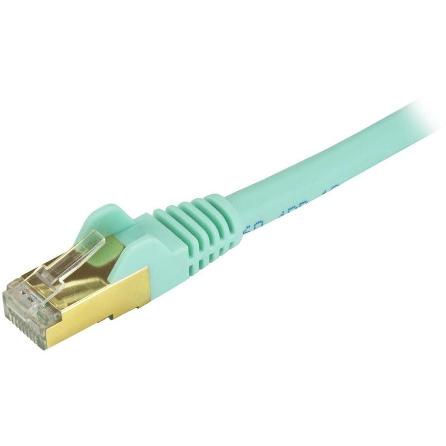 Startech.Com 7Ft Cat6A Ethernet Cable - 10 Gigabit Shielded Snagless Rj45 100W Poe Patch Cord - C6Aspat7Aq