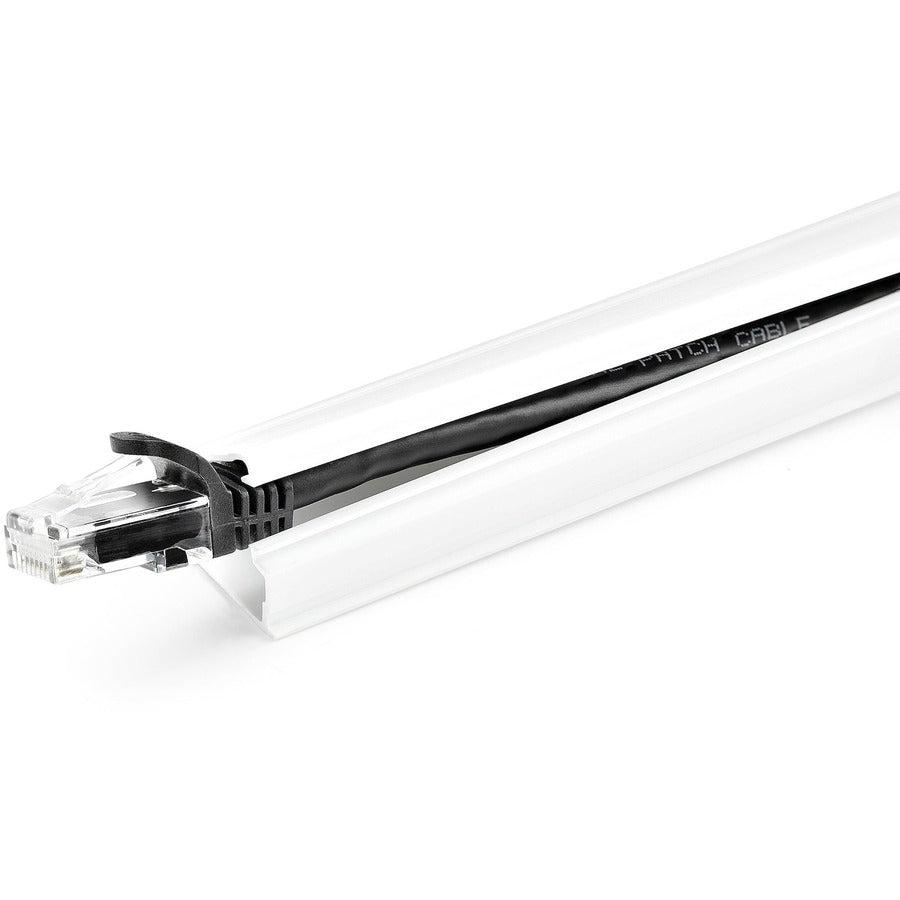 Startech.Com Cable Management Raceway W/Adhesive Tape 78In - Network Cable Hider Kit - Solid Wall