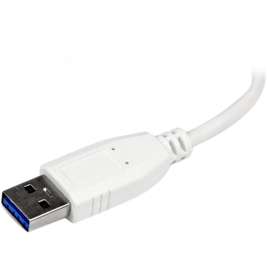 Startech.Com Portable 4 Port Superspeed Mini Usb 3.0 Hub - White