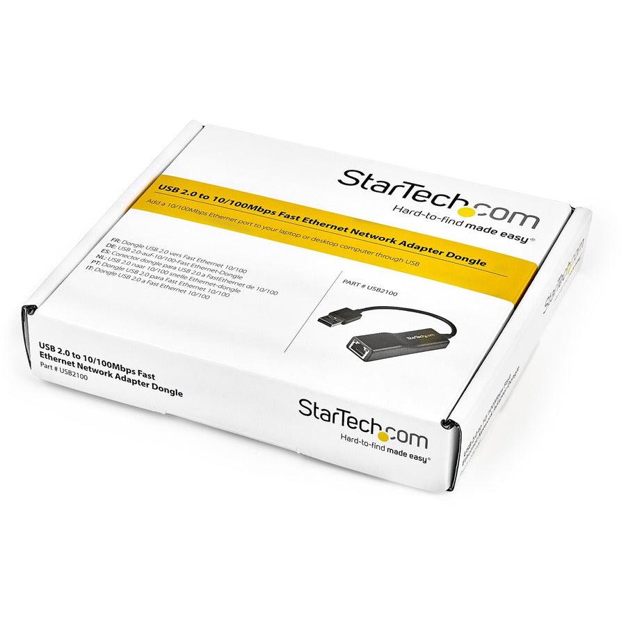Startech.Com Usb 2.0 To 10/100 Mbps Ethernet Network Adapter Dongle