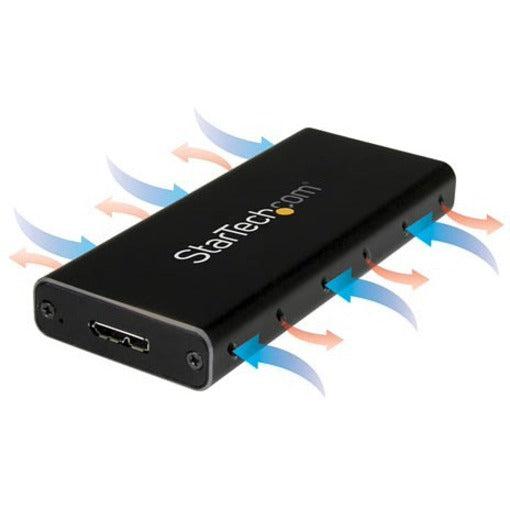 Startech.Com Usb 3.1 (10Gbps) Msata Drive Enclosure - Aluminum