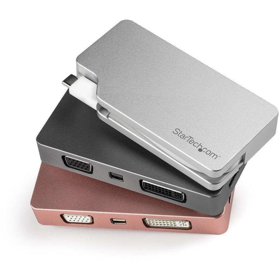 Startech.Com Usb C Multiport Video Adapter With Hdmi, Vga, Mini Displayport Or Dvi - Usb Type C Cdpvgdvhdmdp