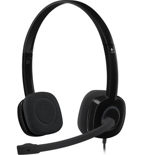 Stereo Sound Headset - Logitech H151 with Noise-Cancelling Microphone | TecISoft 981-000587
