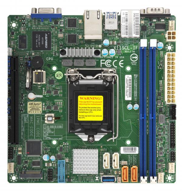 Supermicro X11Scl-If Intel C242 Lga 1151 (Socket H4) Mini Itx
