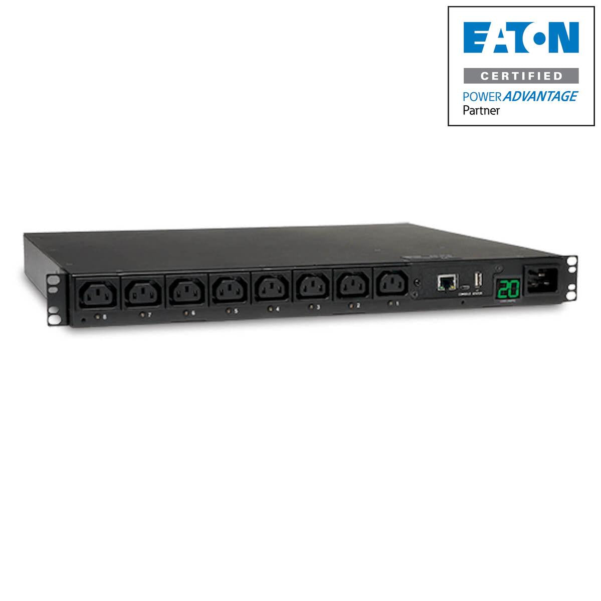 Switched Power Distribution Unit - 3.7kW Single-Phase Rack-mount PDU | Eaton Tripp Lite PDUMH20HVNET