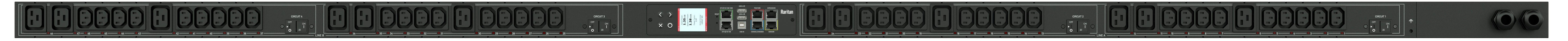 Switched Rack Power Distribution Unit - Monitored 10kVA PDU | Tecisoft PX3-5495X2-P1