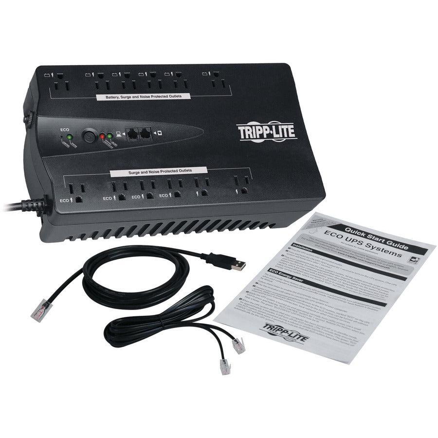 TAA-Compliant UPS 750VA - Energy-Saving Standby UPS | Tripp Lite ECO750UPSTAA