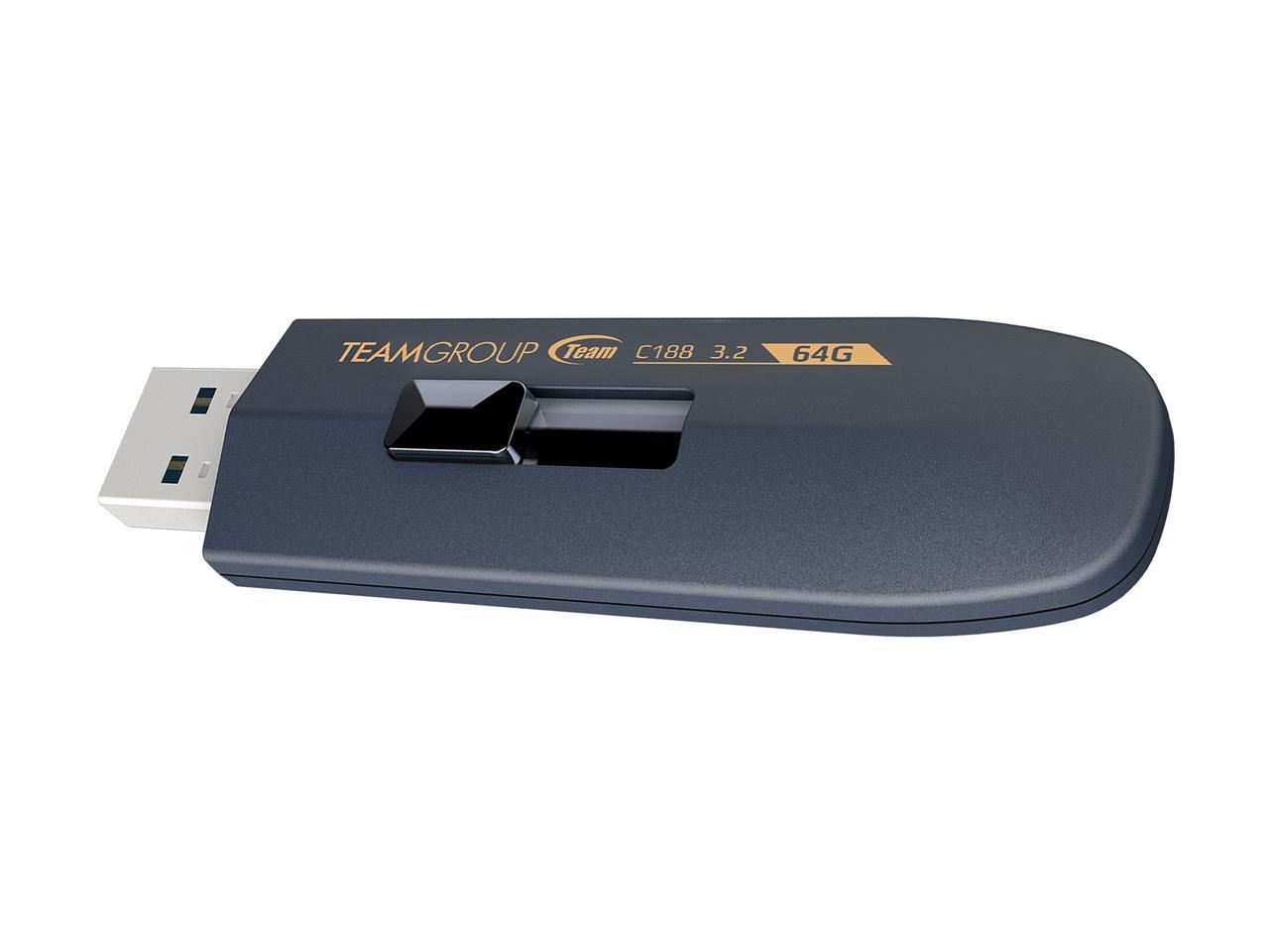 Team 128Gb C188 Usb 3.2 Gen1 Flash Drive, Speed Up To 130Mb/S (Tc1883128Gl01)