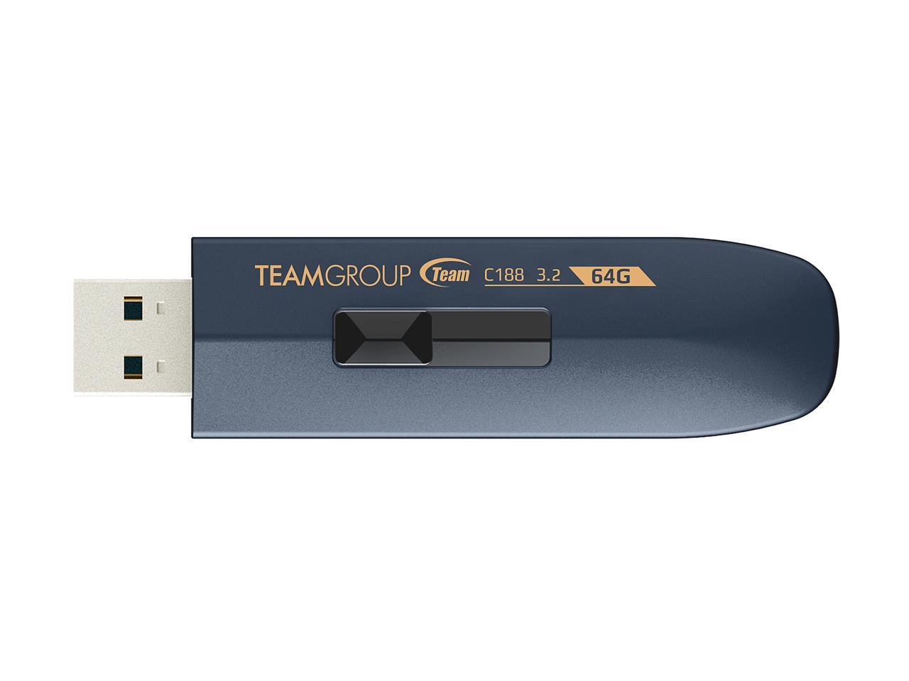 Team 128Gb C188 Usb 3.2 Gen1 Flash Drive, Speed Up To 130Mb/S (Tc1883128Gl01)
