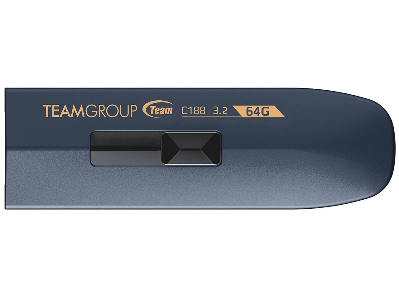 Team 128Gb C188 Usb 3.2 Gen1 Flash Drive, Speed Up To 130Mb/S (Tc1883128Gl01)