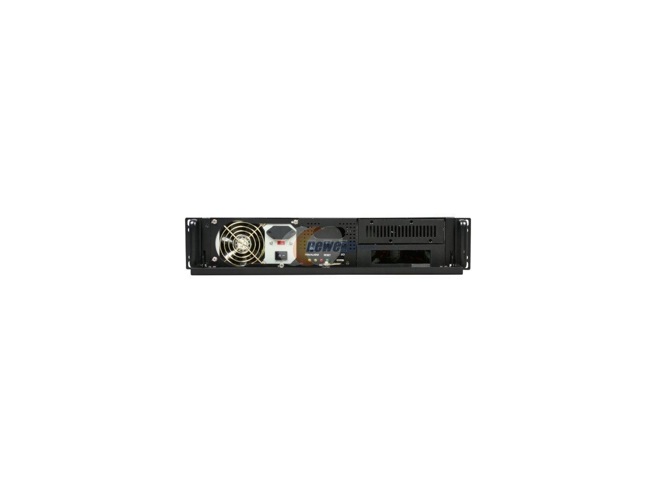 Topower Tp-2166B-500S-H3 2U Rackmount Server Chassis W/ 500W Power Supply 2 External 5.25" Drive Bays