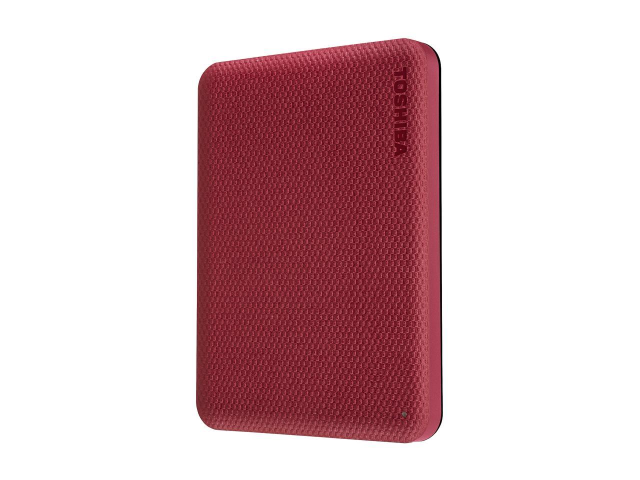 Toshiba 2Tb Canvio Advance Portable External Hard Drive Usb 3.0 Model Hdtca20Xr3Aa Red