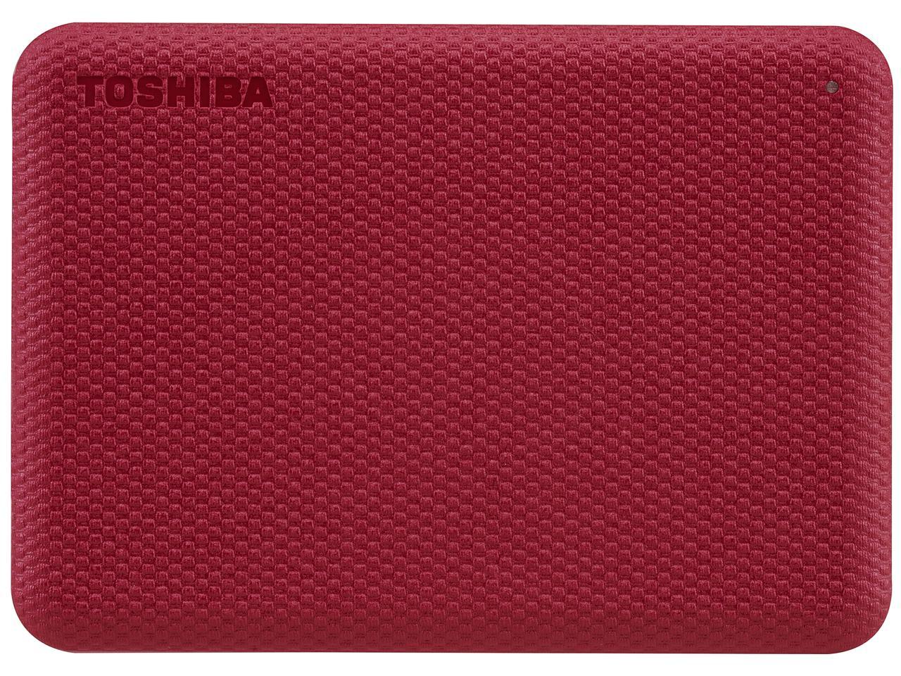 Toshiba 2Tb Canvio Advance Portable External Hard Drive Usb 3.0 Model Hdtca20Xr3Aa Red