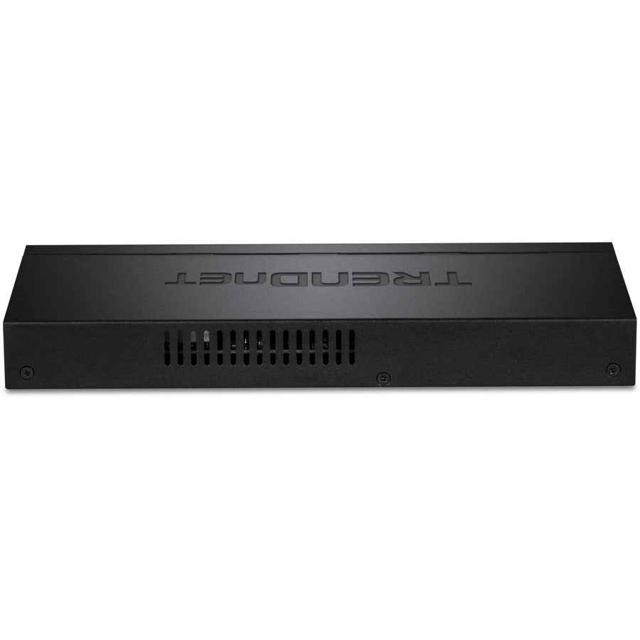 TRENDnet 8-Port Gigabit PoE+ Switch, 120W PoE Power Budget, 16Gbps Switching Capacity, IEEE 802.1p QoS, DSCP Pass-Through Support, Fanless, Wall Mountable, Lifetime Protection, Black, TPE-TG84