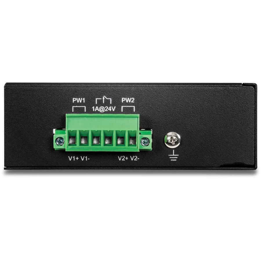 TRENDnet 8-Port Industrial PoE+ DIN-Rail Switch - Unmanaged Fast Ethernet Switch | Tecisoft TI-PE80