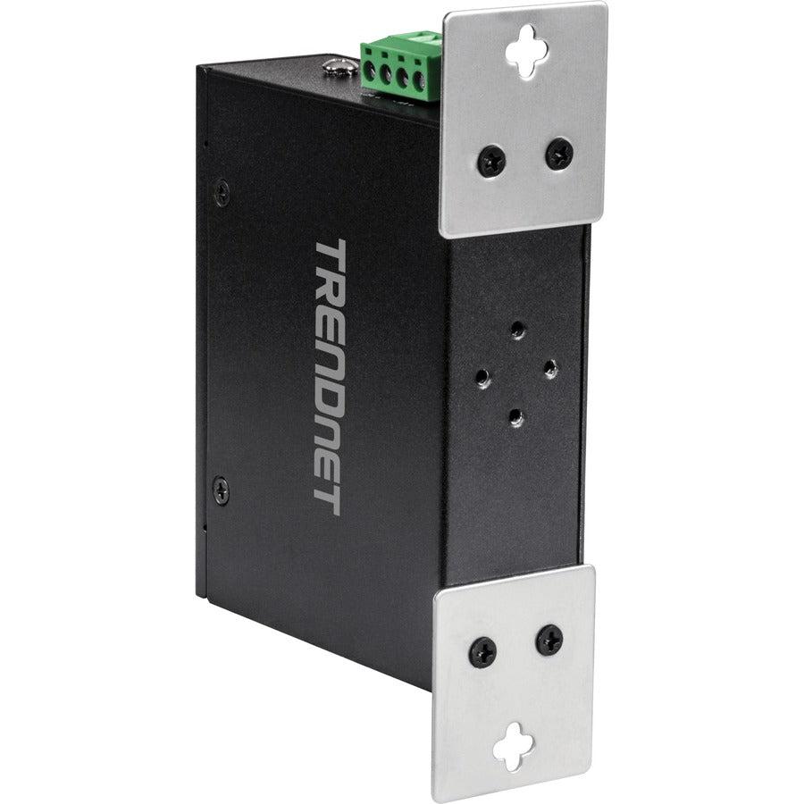 TRENDnet TI-PG50 5-Port Industrial Gigabit PoE+ DIN-Rail Switch - IP50 Rated | TecISoft