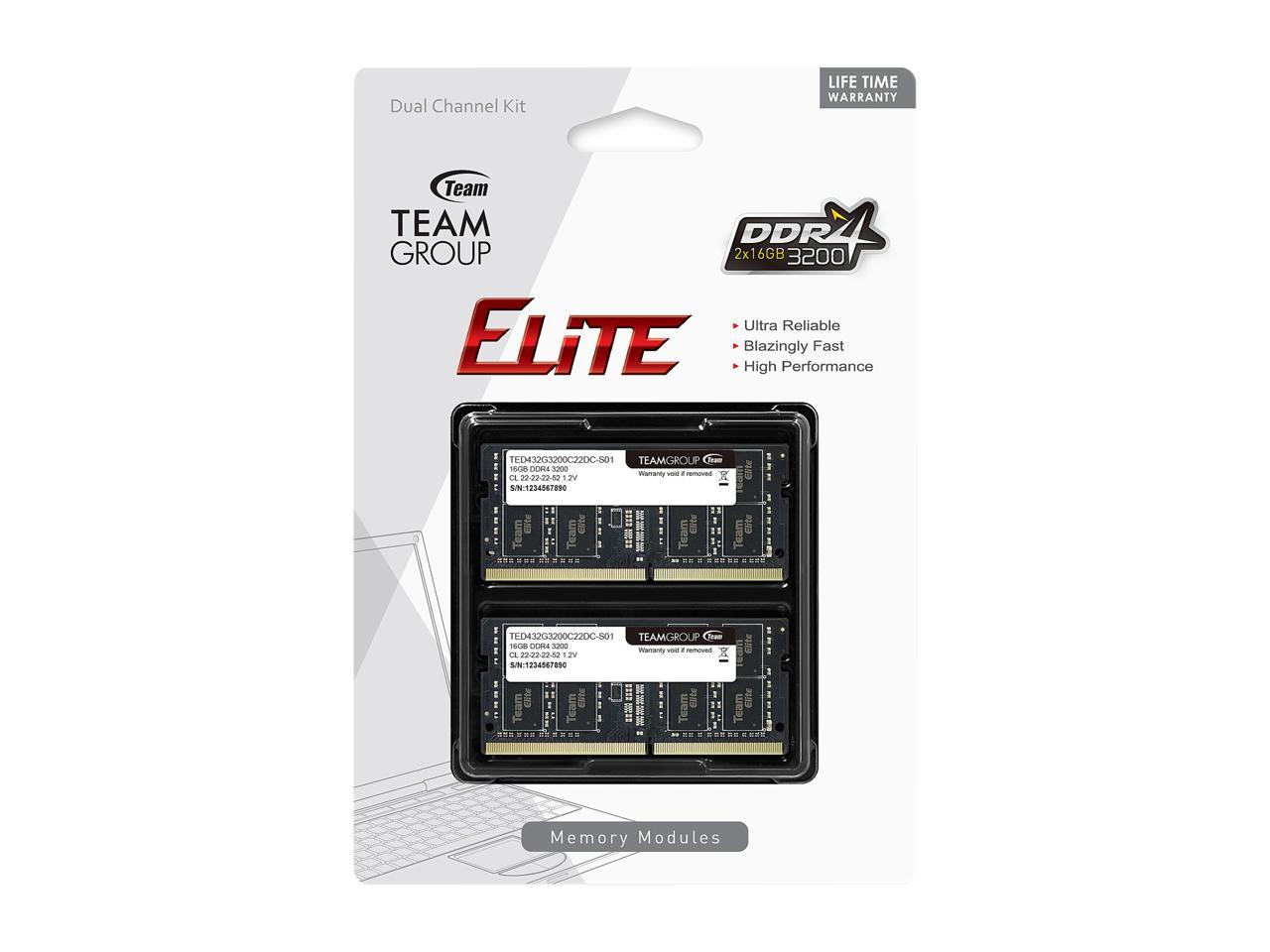 TEAMGROUP ELITE DDR4 16GB 3200MHz TEAMGROUP ELITE 16GB DDR4