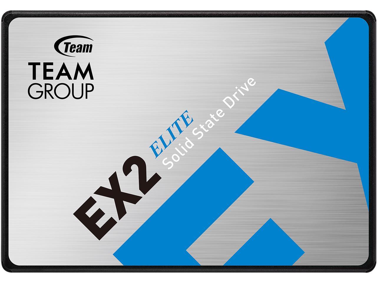 Team Group Ex2 2.5" 2Tb Sata Iii 3D Nand Internal Solid State Drive (Ssd) T253E2002T0C101