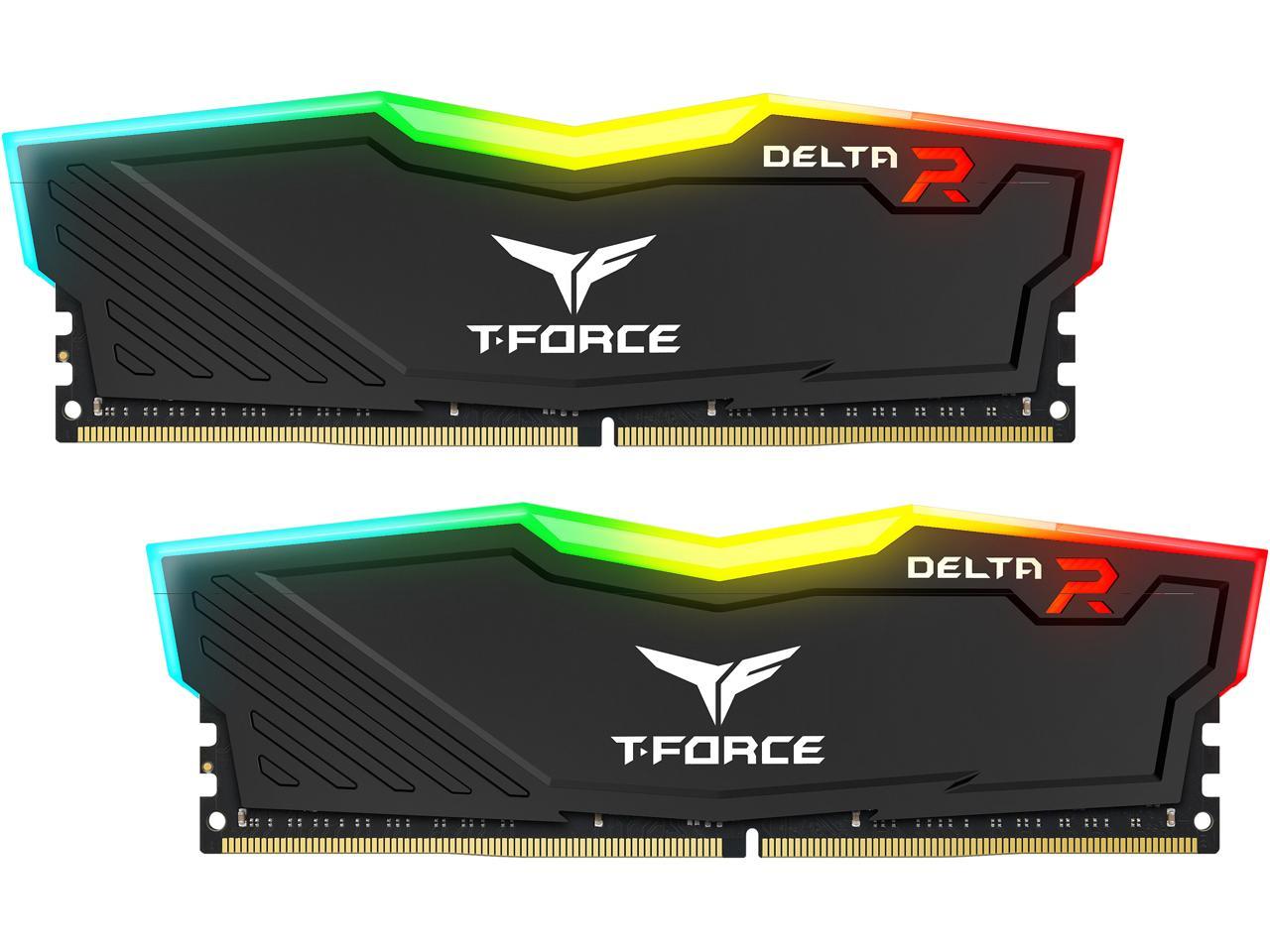 Team T-Force Delta Rgb 16Gb (2 X 8Gb) 288-Pin Ddr4 Sdram Ddr4 3000