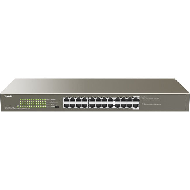 Tenda 1000M&PoE 24-Port Gigabit Ethernet Switch with 24-Port PoE TEG1124P-24-250W