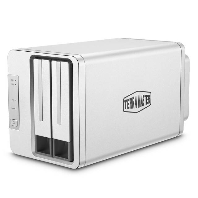 Terramaster F2-210 2-Bay Nas Quad Core 4K Transcoding Media Server Personal Cloud Storage (Diskless)