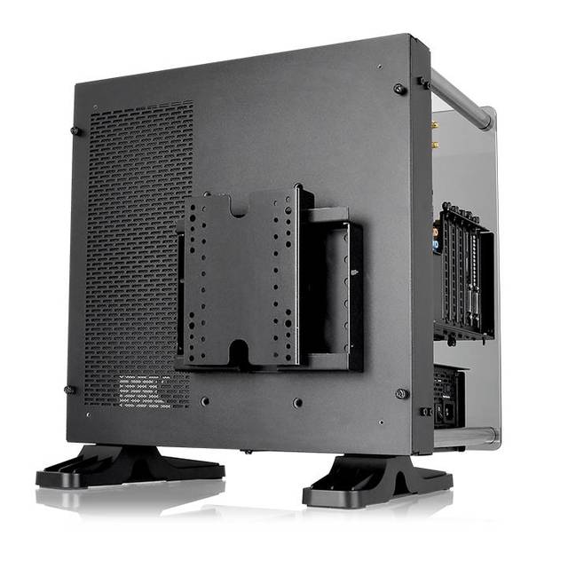 Thermaltake Core P1 Tg Mini Itx Ca-1H9-00T1Wn-00 No Power Supply Mini-Itx Case (Black)