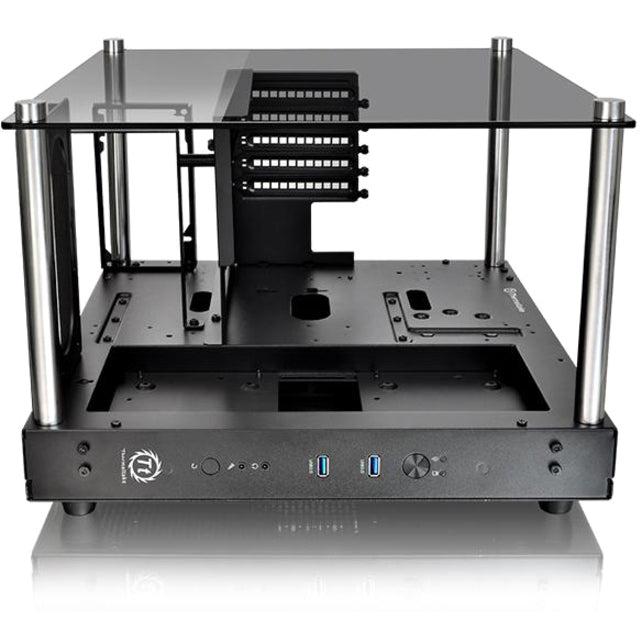 Thermaltake Core P1 Tg Mini Itx Ca-1H9-00T1Wn-00 No Power Supply Mini-Itx Case (Black)