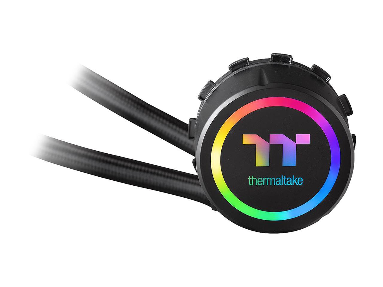Thermaltake Floe Aio Riing Rgb 240 Tt Premium Edition Pwm Tr4 Lga2066 Ready Liquid Cooling System Cl-W157-Pl12Sw-A