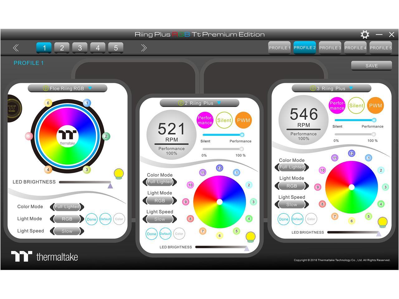 Thermaltake Floe Aio Riing Rgb 280 Tt Premium Edition Pwm Tr4 Lga2066 Ready Liquid Cooling System Cl-W167-Pl14Sw-A