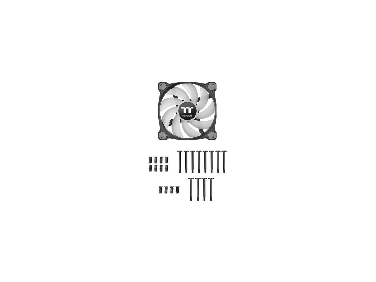 Thermaltake Pure A12 120Mm Green Led Pwm Controlled Hydraulic Bearing High Airflow High Performance Case/Radiator Fan, Cl-F109-Pl12Gr-B