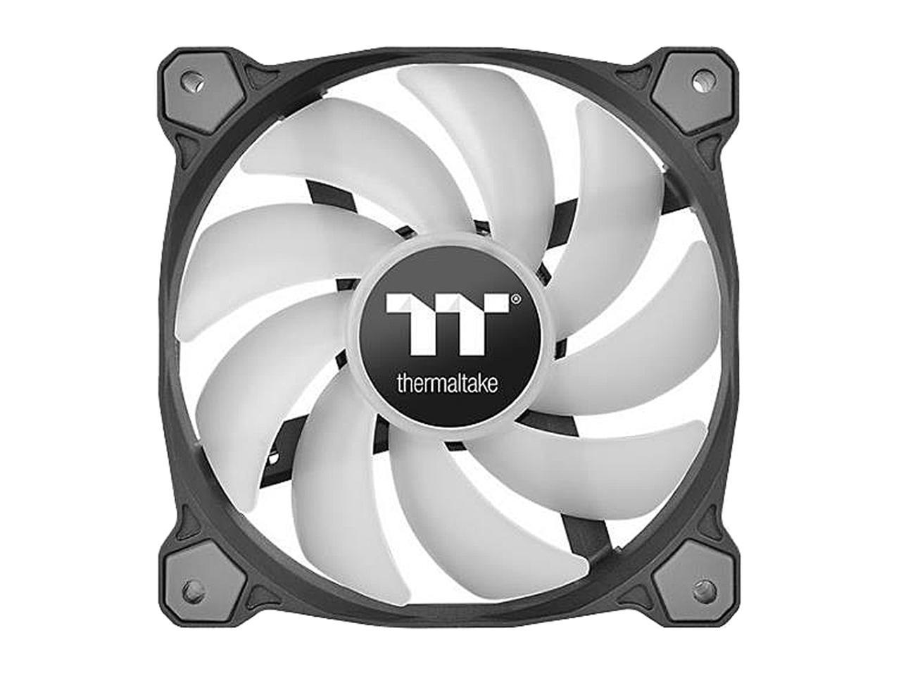 Thermaltake Pure Plus 14 Rgb Radiator Fan Tt Premium Edition Cl-F064-Pl14Sw-A 140Mm Rgb Led Case Fan (3-Fan Pack)