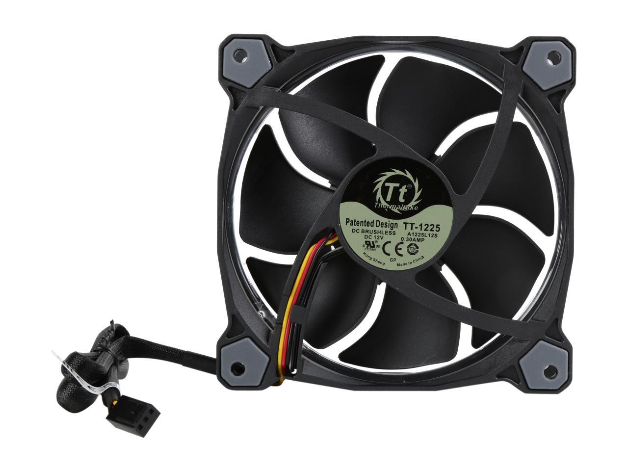 Thermaltake Riing 12 High Static Pressure 120Mm Circular Ring Led Case/Radiator Fan With Anti-Vibration Mounting System - White - 3 Pks