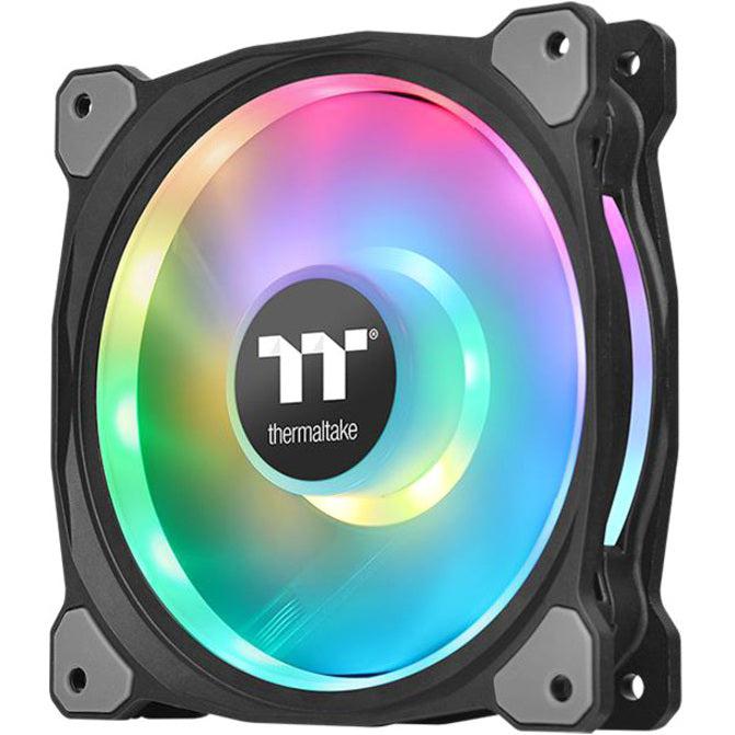 Thermaltake Riing Duo 12 Rgb Radiator Fan Tt Premium Edition (3-Fan Pack) Cl-F073-Pl12Sw-A 120Mm Rgb Led Case Fan