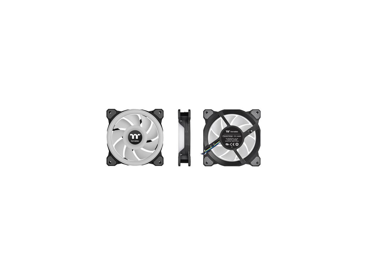 Thermaltake Riing Quad Cl-F089-Pl14Sw-B 140Mm Rgb Led Radiator Fan 3 Pack