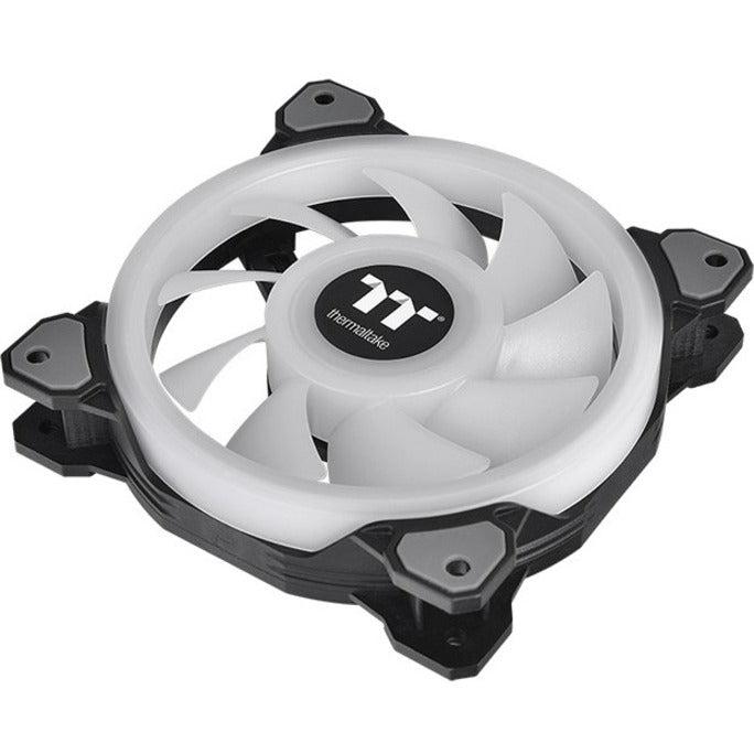 Thermaltake Riing Quad Cl-F089-Pl14Sw-B 140Mm Rgb Led Radiator Fan 3 Pack