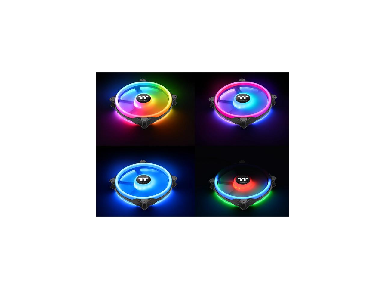 Thermaltake Riing Trio 20 Rgb Cl-F083-Pl20Sw-A 200Mm Addressable Rgb Led Case Fan