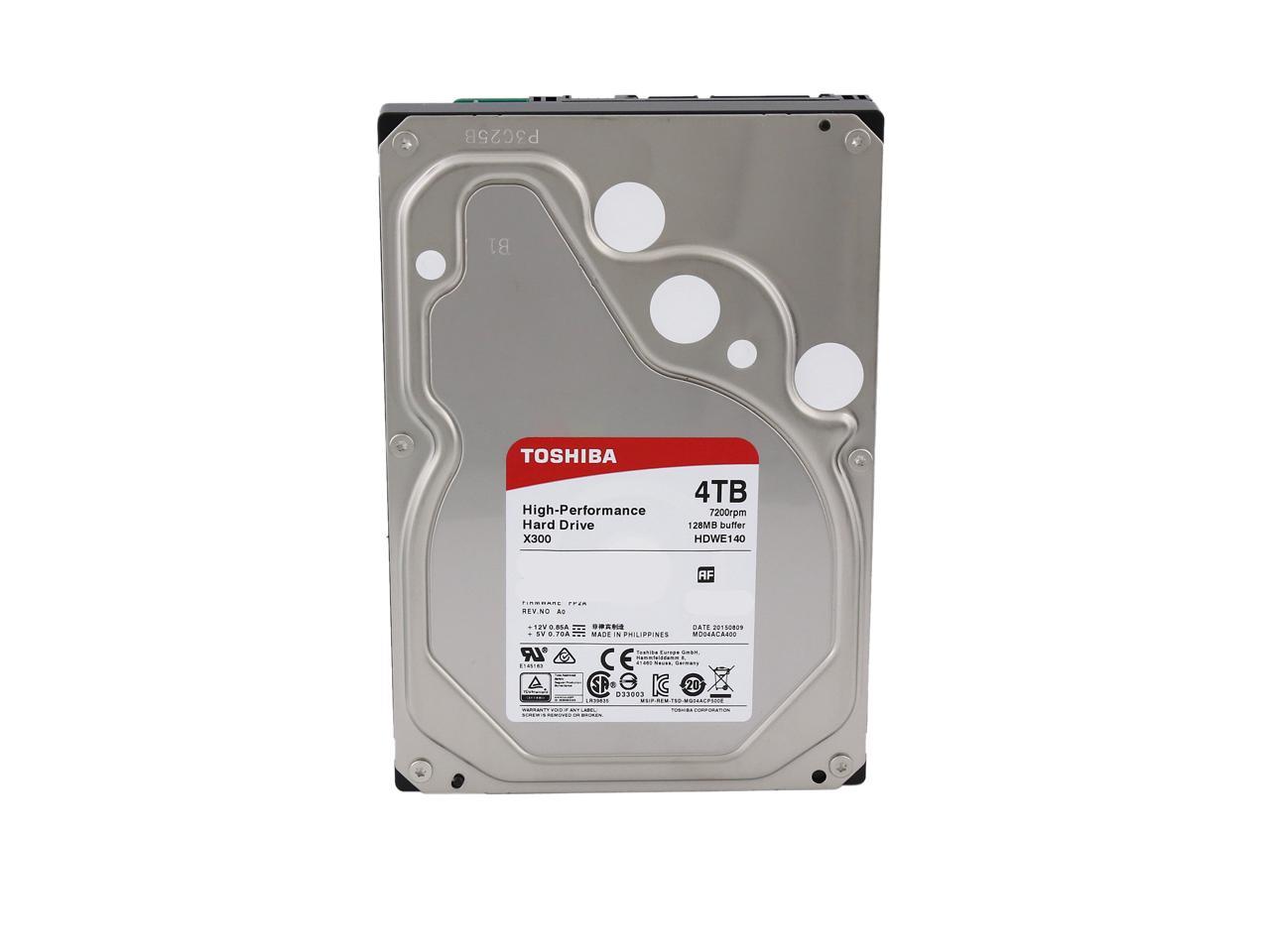 Toshiba X300 4Tb Performance Desktop And Gaming Hard Drive 7200 Rpm 128Mb Cache Sata 6.0Gb/S 3.5