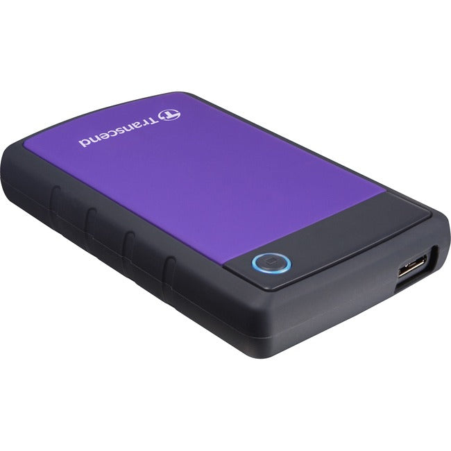 Transcend StoreJet 25H3 4 TB Portable Hard Drive - 2.5 External - SATA - Purple" TS4TSJ25H3P