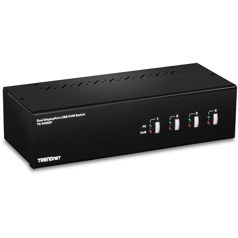Trendnet Tk-440Dp Kvm Switch Black, Silver