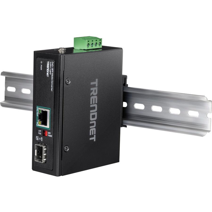 Trendnet Ti-Pf11Sfp Network Media Converter 2000 Mbit/S 0.56 Nm Black